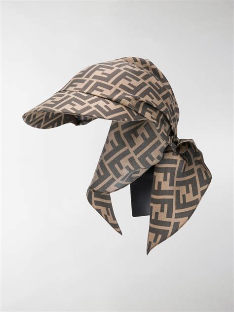 fendi zucca bandana hat|fendi hats for women.